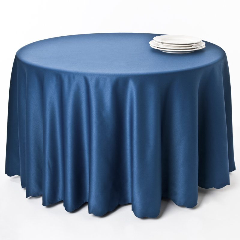Red Barrel Studio Lerna Satin Scalloped Edge Tablecloth Liner & Reviews